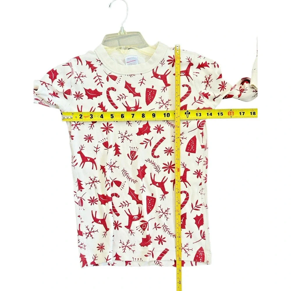 Hanna Andersson unisex Christmas Pajama set Long Sleeve Candy Cane Size 12